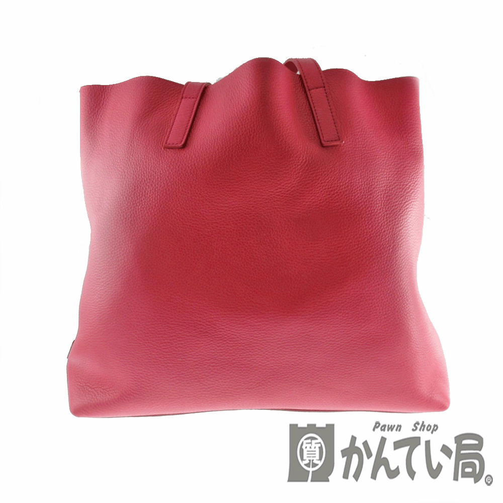 PRADA Vitello Daino Tote Bag Leather Pink